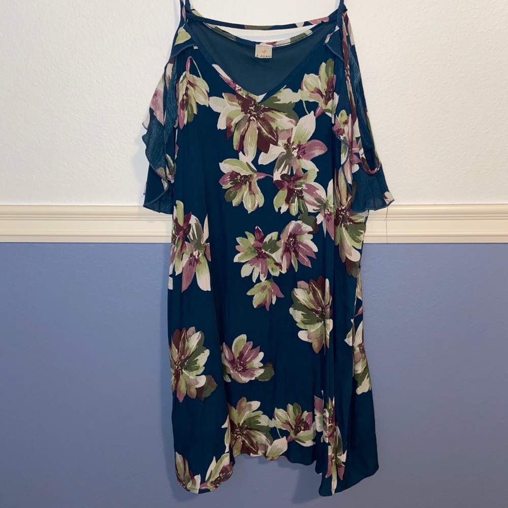 IJOAH Floral Off-the Shoulder Mini Dress